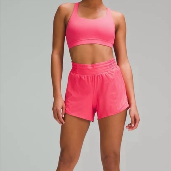 Lululemon Hotty Hot High-Rise Shorts | 4" | Color Glaze Pink | Size 2 - Picture 3 of 8